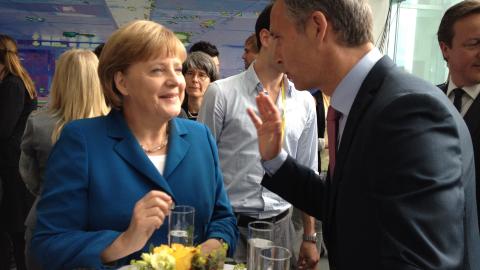 VENNER: Angela Merkel og Jens Stoltenberg har god kjemi. Foto: SMK VENNER: Angela Merkel og Jens Stoltenberg har god kjemi. Foto: SMK