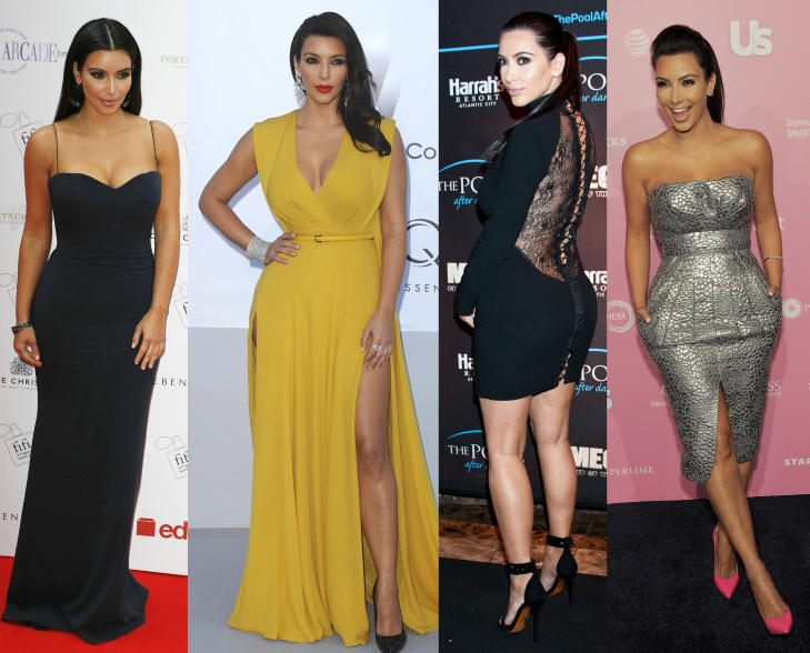 LIKER � VISE FORMENE: Kim Kardashian liker � ikle seg i kjoler som viser fram figuren. Foto: Scanpix / Stella Pictures