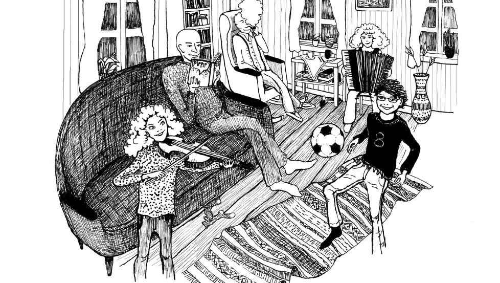 HUMORISTISK: Kari Smelands debutbok minner b�de om Roald Dahls univers, og om Astrid Lindgrens �Bakkebygrenda�. ILLUSTRASJON: Fra boka, Mona Brekke