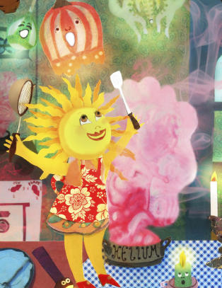 Hvert bilde best�r av flere hundre utklipp