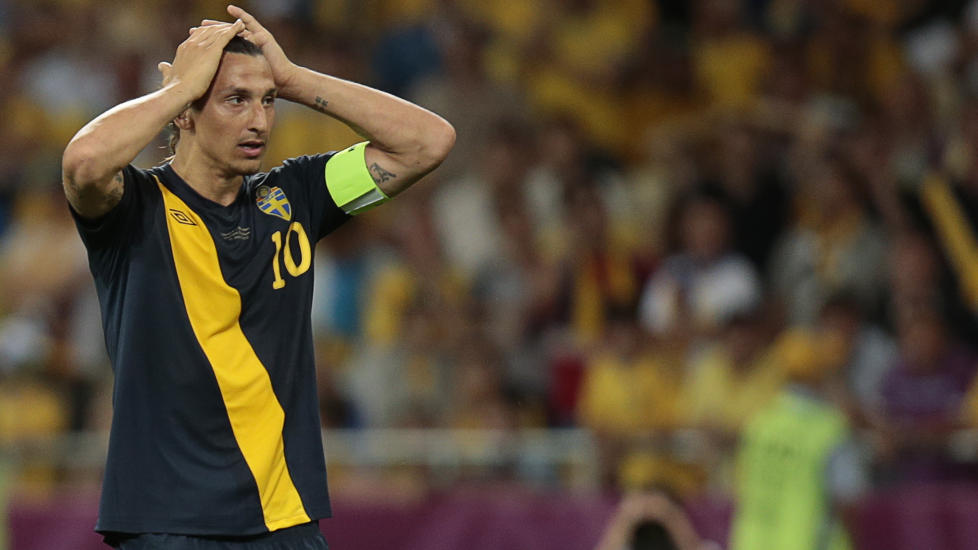 TAPTE: Zlatan Ibrahimovic menter Sverige burde vunnet kampen mot Ukraina. Foto: AP Photo/Ivan Sekretarev
