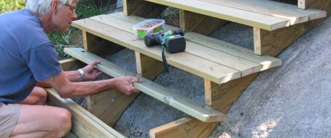 S� enkelt lager du en trapp