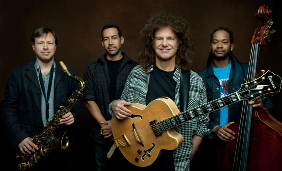 SAMSPILT:  Unity Band - f.v. Chris Potter, Antonio Sanchez, Pat Metheny og Ben Williams - framst�r som samspilt og virtuost p� sitt f�rste album. Bandet skal turnere i sommer, men kommer neppe til Norge. FOTO: NONESUCH/JIMMY KATZ