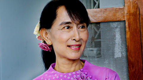EKSKLUSIVT: Aung San Suu Kiy intervjuet av Dagbladet i sin villa i Yangoon. Foto: Jacques Hvistendahl EKSKLUSIVT: Aung San Suu Kiy intervjuet av Dagbladet i sin villa i Yangoon. Foto: Jacques Hvistendahl