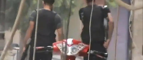 Kj�rte ti minutter p� scooter gjennom �helvete p� jord�