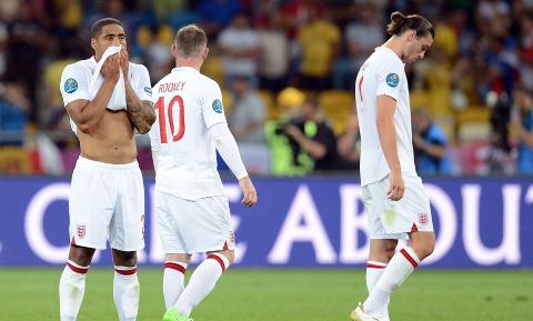 UTE: England er ute av EM. Foto: EPA/GEORGI LICOVSKI UTE: England er ute av EM. Foto: EPA/GEORGI LICOVSKI
