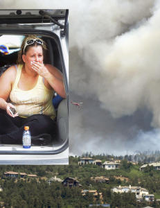 - Det ser ut som om helvete �pner seg opp