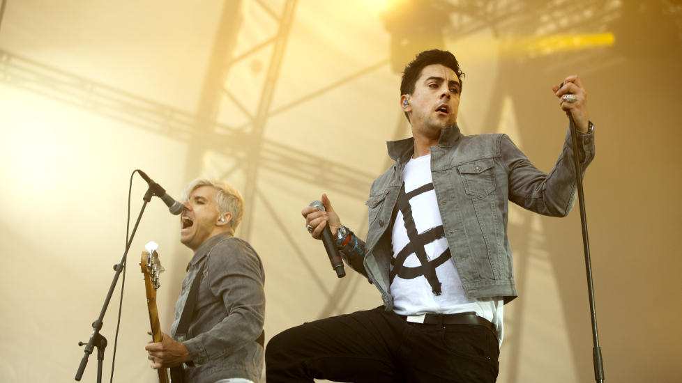 STILIGE TYPER?: Walisiske Lostprophets virket mer opptatt av posering og h�rfrisyrer enn musikkformidling. Anders Gr�nneberg/ Dagbladet