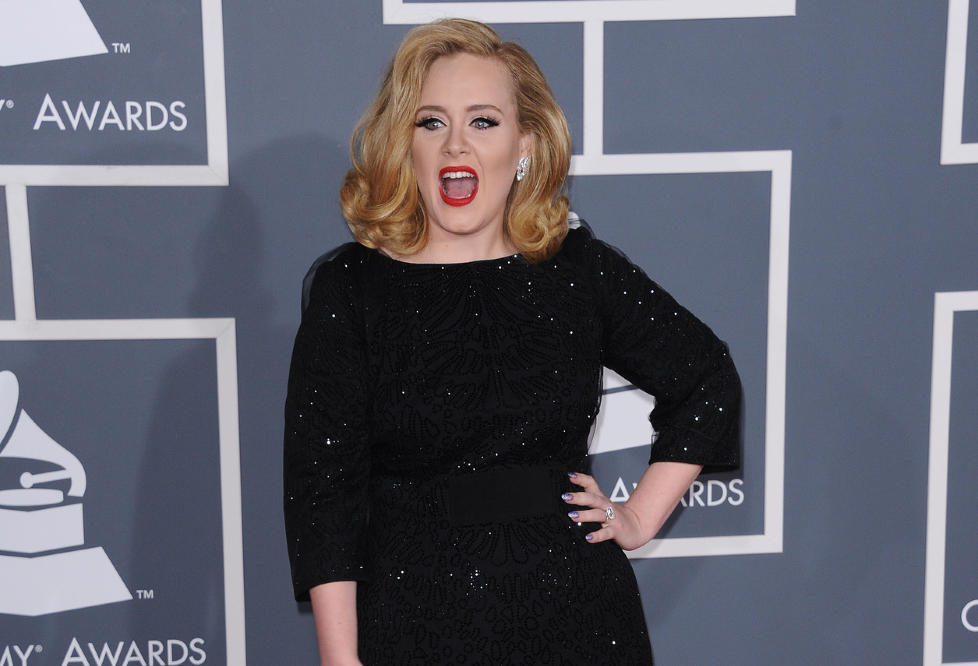 GRAVID: Adele er gravid. Det skriver hun selv p� sin egen hjemmeside i kveld. Foto: Scanpix