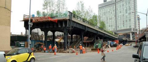 I New York har de bygget park opp� en to kilometer lang jernbanebro.