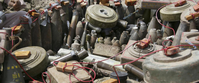 Minst 70 drept av miner i Jemen