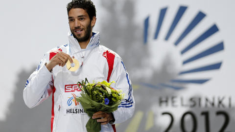 EM-GULL: Mahiedine Mekhissi-Benabbad vant EM-gull i Helsinki. Foto: REUTERS/Yves Herman EM-GULL: Mahiedine Mekhissi-Benabbad vant EM-gull i Helsinki. Foto: REUTERS/Yves Herman