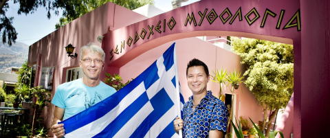 Var lei av norsk klima, kj�pte hotell p� Kreta