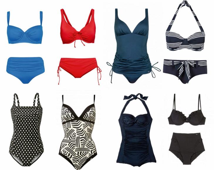FOR FOLK MED FORMER: Det finnes mange fine bikinier og badedrakter for deg som vil ha badet�y som er litt st�rre enn to frimerker. FOTO: Produsentene