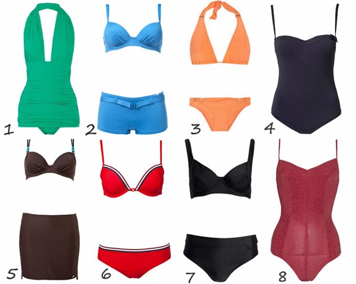 BIKINI OG BADEDRAKTER:  Disse variantene l�fter og skjuler og kamuflerer etter �nske. FOTO: Produsentene