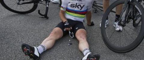 Cavendish gikk i bakken like f�r m�l