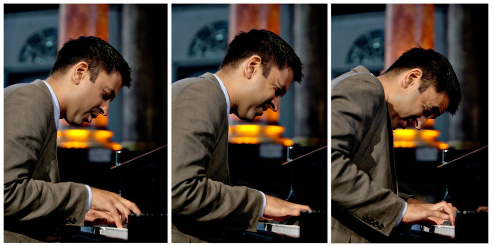 GENIFORKLART: Vijay Iyer er av mange utnevnt til �den nye store jazzpianisten�. Kanskje litt i tidligste laget, men god er han, som her i Kongsberg kirke. FOTO: BJ�RN-OWE HOLMBERG/DAGBLADET