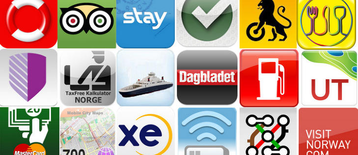 ENKELT OG GREIT: Over halvparten av alle nordmenn har en smarttelefon, og med de riktige appene kan denne erstatte b�de kart og reiseh�ndb�ker n�r du er p� ute p� tur. Illustrasjon: APP-LEVERAND�RENE