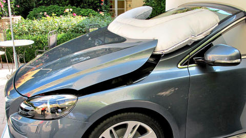 INNOVATIVT: Slik fortoner fotgjengerputa seg.