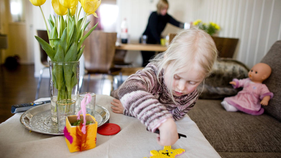 IDYLL: Glem den hjemmev�rende kvinnen som stelte hjemme. I 2012 er husmora en forretningskvinne som i tillegg til � blogge om familielivet, gir ut kokeb�ker, oppdrar barna, innreder hjemmet og lager all mat fra grunnen av. Illustrasjonsfoto: Sara Johannessen / NTB Scanpix