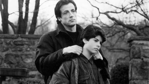 FAR OG S�NN: Sylvester Stallone og s�nnen Sage Stallone spilte sammen i �Rocky V� fra 1990. Foto: Reuters / NTB Scanpix