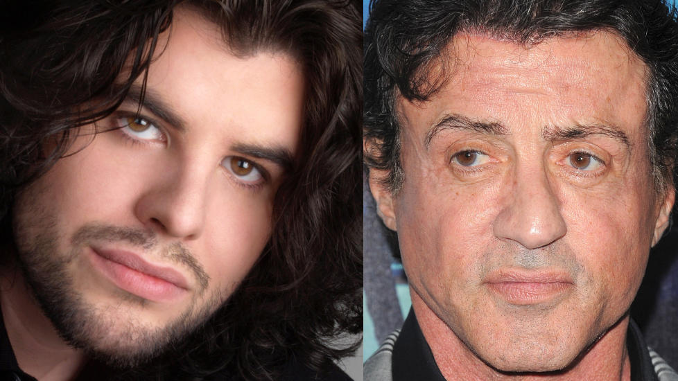 S�RGER OVER S�NNENS D�D: Sage Stallone (t.v), s�nn av Sylvester Stallone, ble funnet d�d fredag. N� forteller Stallone om sorgen over s�nnens plutselige bortgang. Foto: Stella Pictures