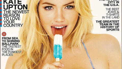 P� ALLE FORSIDER: Kate Upton (20) nyter megasuksessen etter hun ble supermodell gjennom sosiale medier. Her er hun p� forsiden av GQ. Foto: Stella Pictures