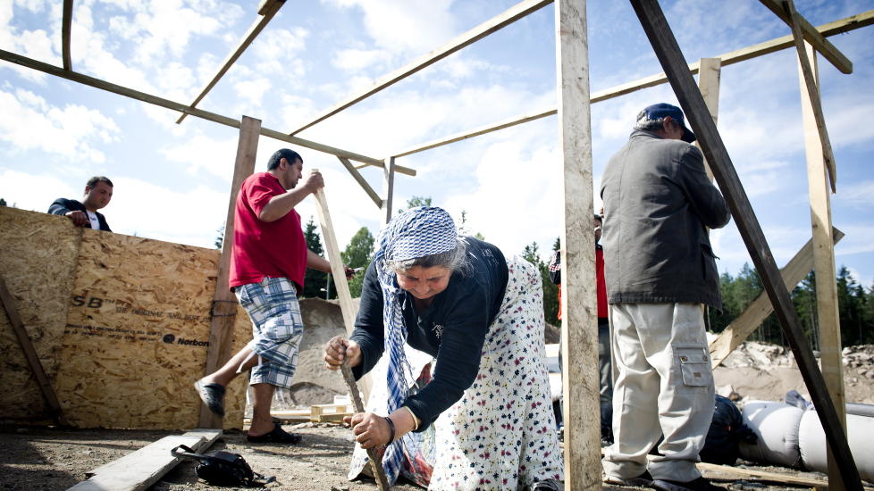 BEGYNTE DET: �Som man roper i skogen f�r man som kjent svar, og svarene lot ikke vente lenge p� seg; vold og drapstrusler mot romfolket ble resultatet.� Foto: John T. Pedersen