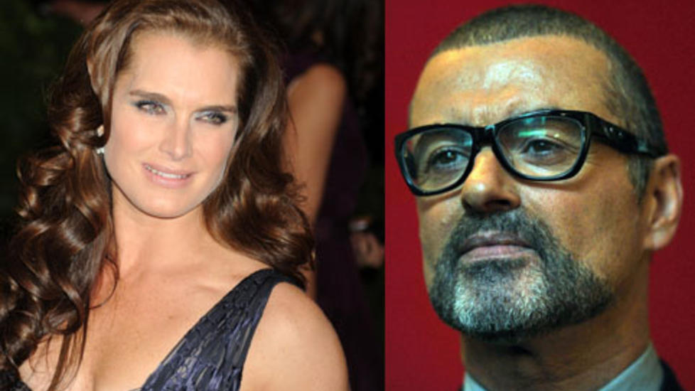  KORT FL�RT:  Brooke Shields og George Michael hadde en kort aff�re p� 80-tallet. Begge foto: Stella Pictures