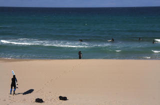  KLAR:  Klare for � ta b�lgene p� Orrestranda. Foto: KIRSTEN M. BUZZI 

Foto: Kirsten Margrethe Buzzi