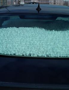 Slik s� bilen til Tor (29) ut da han kom hjem fra ferie