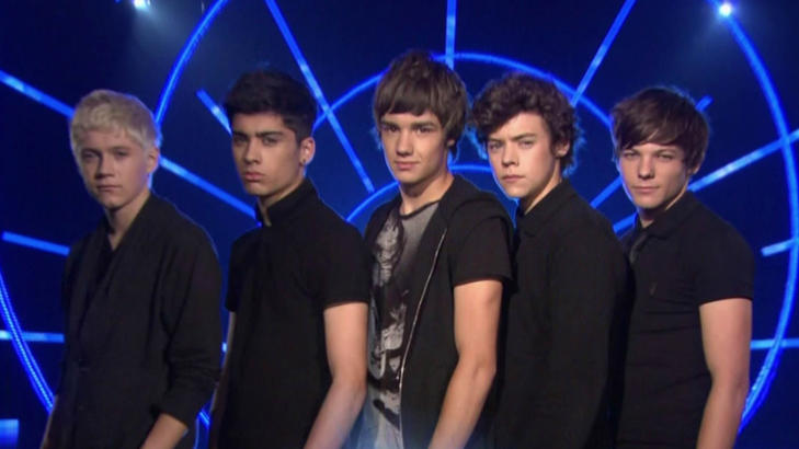 BLE SATT SAMMEN: Gutta i One Direction kom p� �X Factor�-audition med planer om en solokarriere, men endte opp som boyband. Det angrer de neppe p�. Foto: Stella Pictures