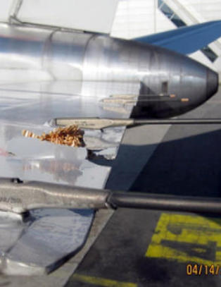 Ryanair-fly fl�y med skadet vinge - ignorerte passasjerenes advarsler