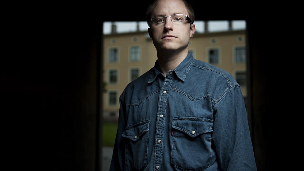 TILHENGERE:  Antifeminist og blogger Eivind Berge hevder han har 1500 unike lesere hver dag. Foto: Benjamin Ward