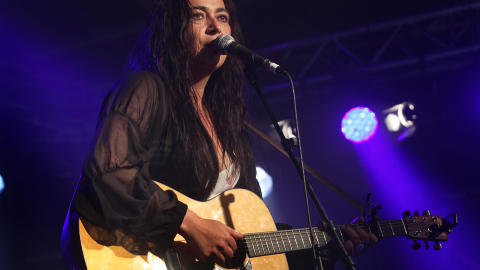 BLUESDRONNING: Rita Engedalen, som vant European Blues Challenge i Berlin tidligere i �r,  p� scenen under kveldens �pning. Foto: Bj�rn-Owe Holmberg / Dagbladet