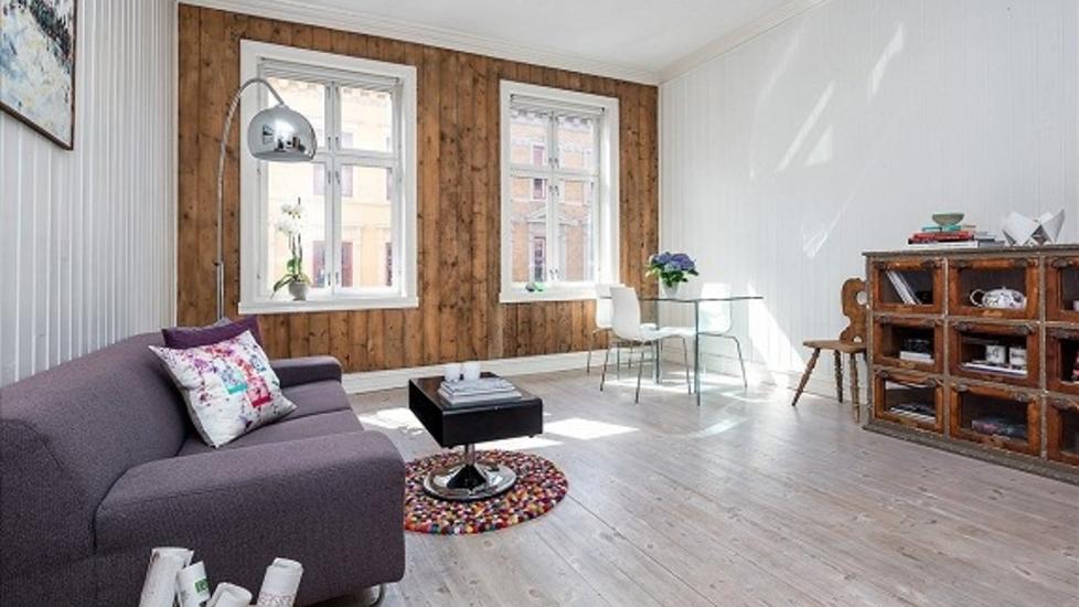 GARANTI: Her er leiligheten som garanterer deg kj�reste, med hjelp av Sigrid Bonde Tusvik. Foto: Marianne D�snes/Krogsveen