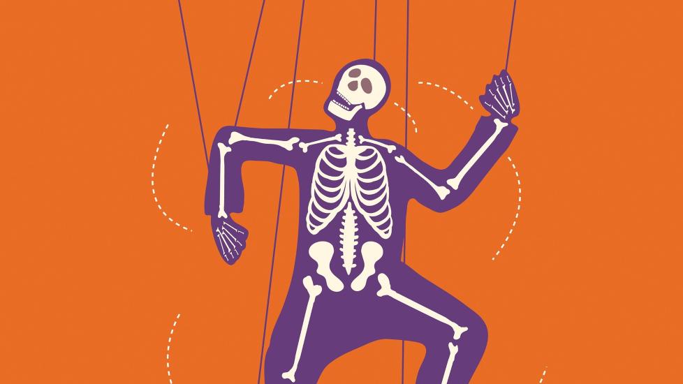 FUNKER: De naivistiske illustrasjonene i boka fungerer bra.