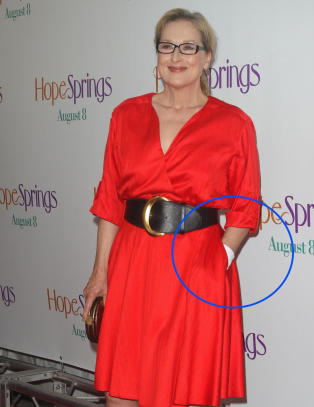 Derfor gjemte Meryl Streep venstrehånda i kjolen