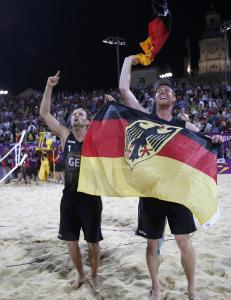 Tyskland tok første europeiske OL-gull i sandvolleyball