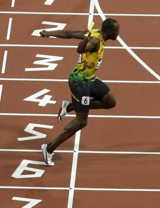 Bolt og Jamaica fosset inn til gull og verdensrekord