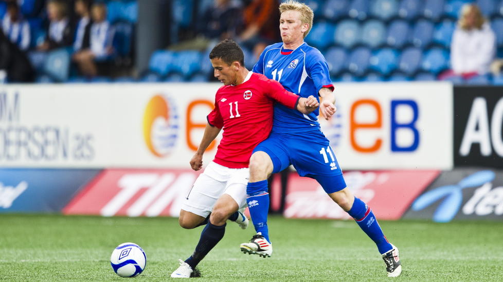 SIGNERTE FOR NY KLUBB: Norges Omar Elabdellaoui fra EM-kvalifiseringskampen mellom Norge og Island. N� har U21-spilleren signert for nyopprykkede Eintracht Braunschweig. Foto: Vegard Gr�tt / NTB scanpix