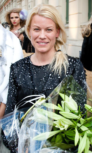 - INGEN LIKHETER: Tina Steffenakk Hermansen, som designer under initialene TSH, sier at det ikke finnes sammenhenger mellom hennes og Hafzis kjoler. Foto: Stella Pictures