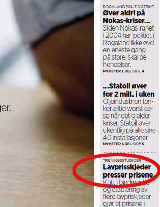 Finn én obskøn feil på denne forsiden
