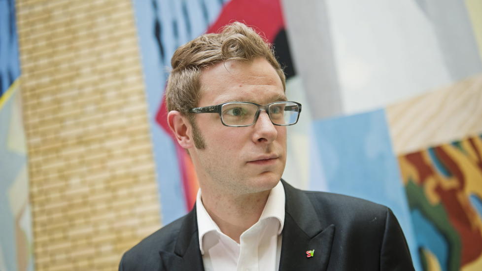 PROVOSERT: SVs Snorre Valen er lite imponert av det f�rste utspillet til Kristin Skogen Lund som NHO-direkt�r. Foto: Fredrik Varfjell / Scanpix