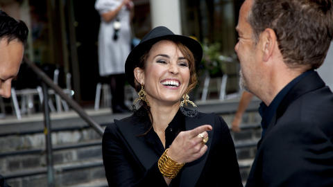 STOR STJERNE: Den nominerte svenske skuespilleren Noomi Rapace pr�vde � ignorere forventningene til kvelden. Foto: Henrik Torjussen / Stella Pictures