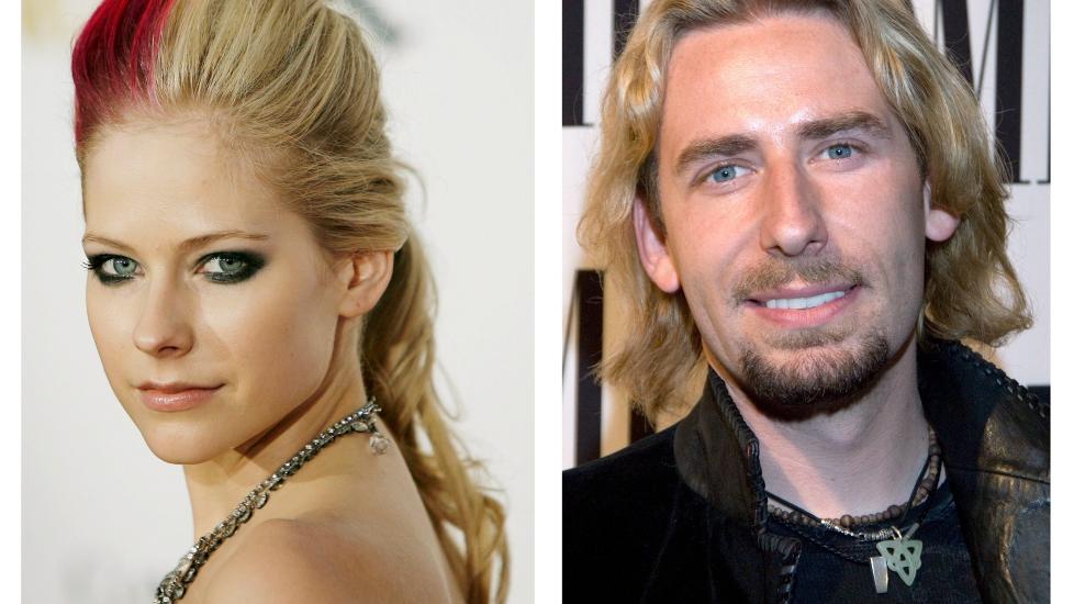 ROCKEPAR: Avril Lavigne (27) og Chad Kroeger (37) forlovet seg for to uker siden. Foto: Peter Foley / EPA / Scanpix
