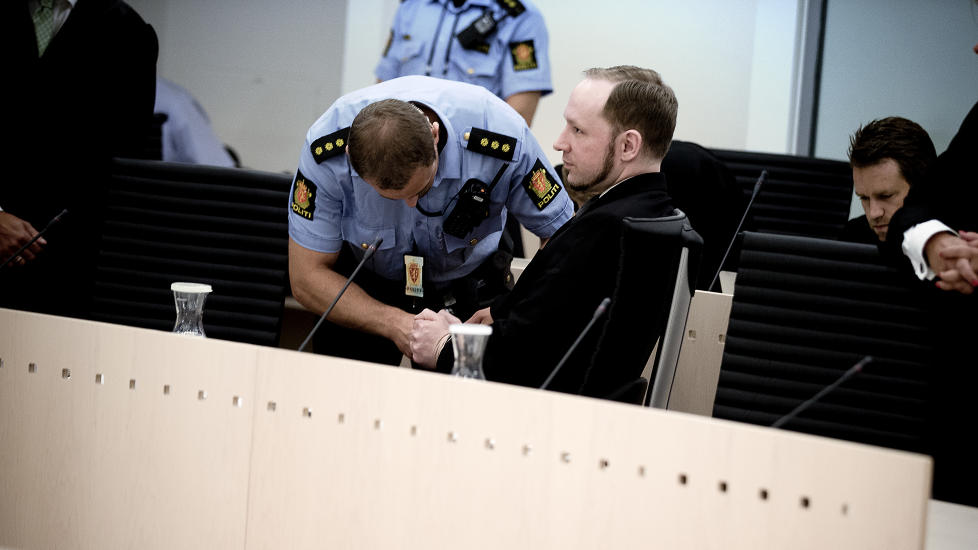 TILREGNELIG TERRORIST: Anders Behring Breivik er if�lge retten tilregnelig, han visste alts� hva han gjorde 22. juli i fjor. Foto: BJ�RN LANGSEM