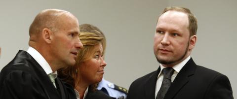 - Breivik sier at han ikke vil anke dommen