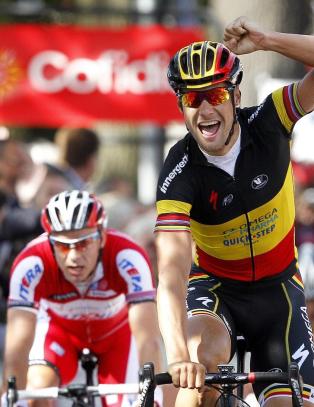 Kristoff bare sl�tt av Boonen og Greipel