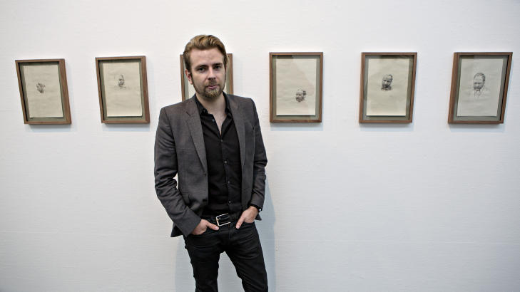 RETTSTEGNINGER: Tegneren Sverre Malling ble invitert til � vise fram bildene han lagde av Anders Behring Breivik under rettsaken.
Foto: Lars Eivind Bones / Dagbladet